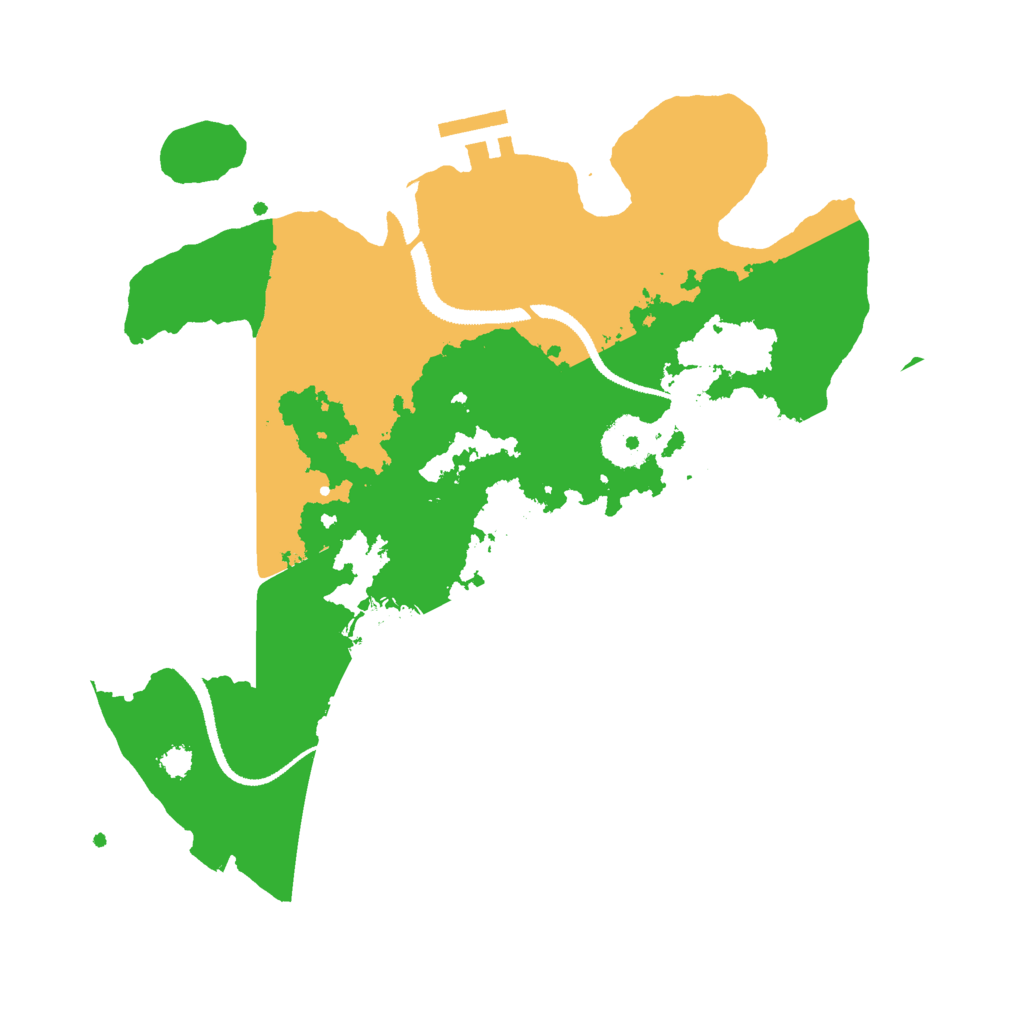 Biome Rust Map: Procedural Map, Size: 3000, Seed: 263121333