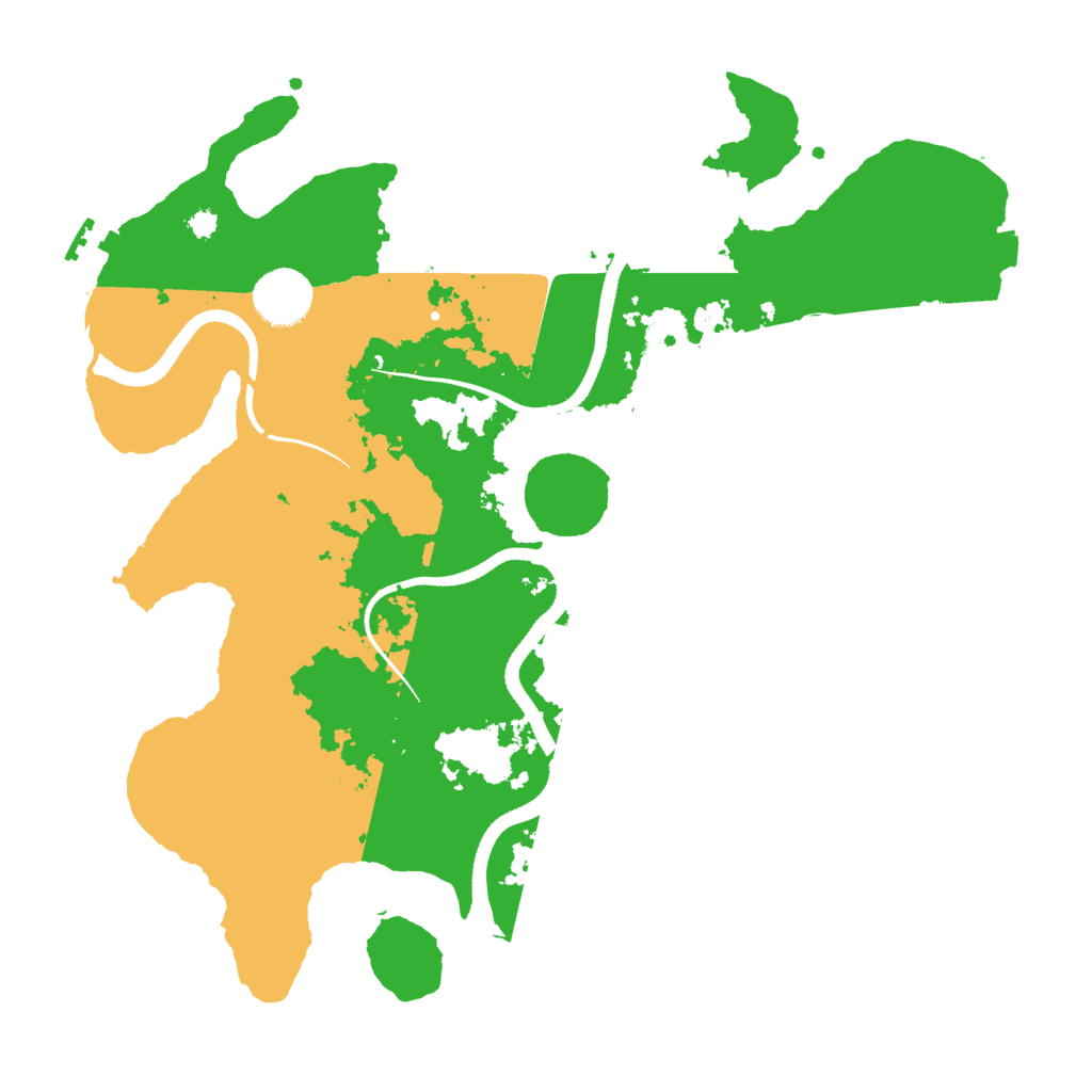 Biome Rust Map: Procedural Map, Size: 3500, Seed: 1048825