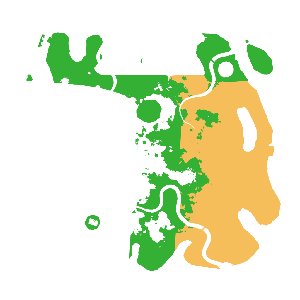 Biome Rust Map: Procedural Map, Size: 3500, Seed: 3446434