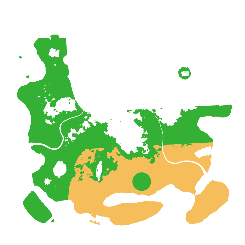 Biome Rust Map: Procedural Map, Size: 3500, Seed: 6199093