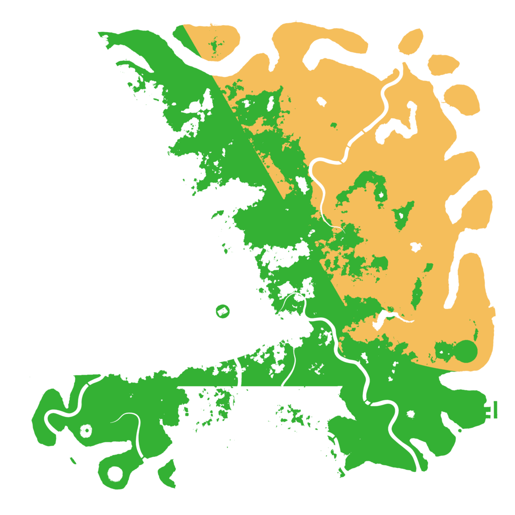 Biome Rust Map: Procedural Map, Size: 6000, Seed: 22319345