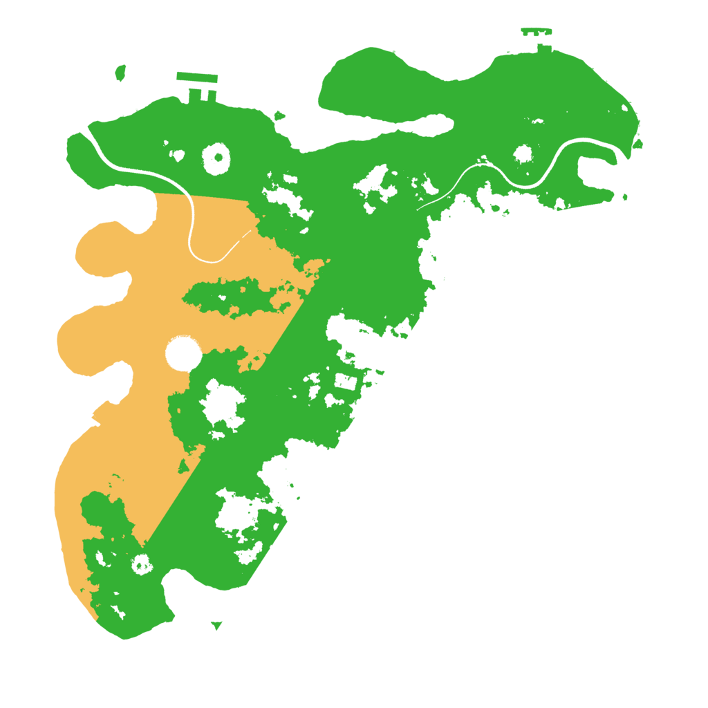 Biome Rust Map: Procedural Map, Size: 3500, Seed: 239088