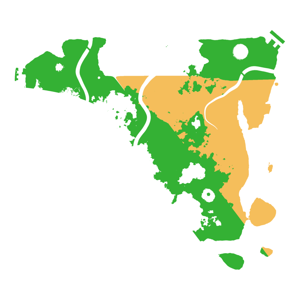 Biome Rust Map: Procedural Map, Size: 3500, Seed: 4688901