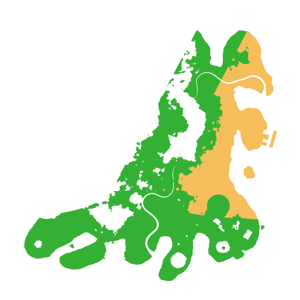 Biome Rust Map: Procedural Map, Size: 3500, Seed: 3832464