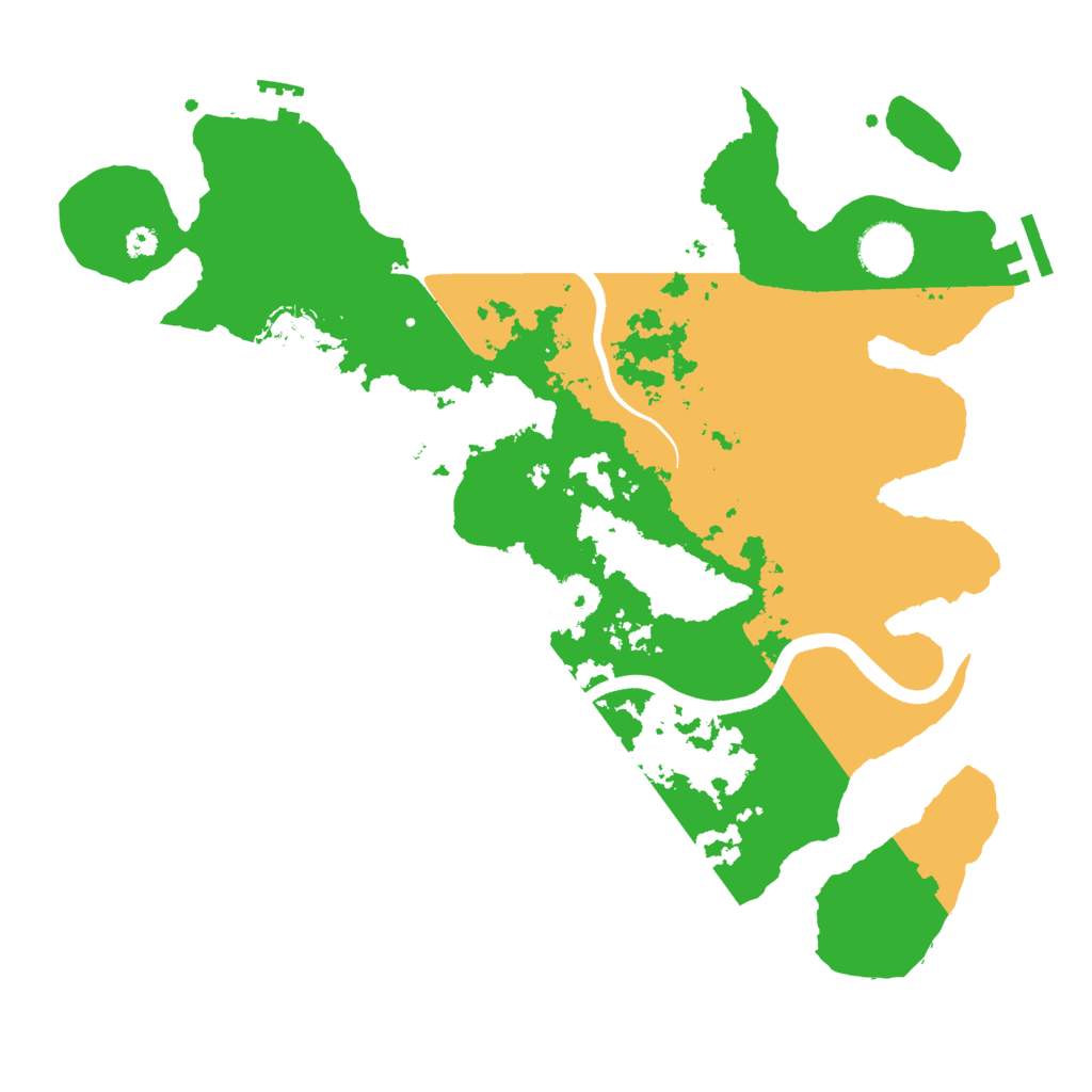 Biome Rust Map: Procedural Map, Size: 3500, Seed: 2177713