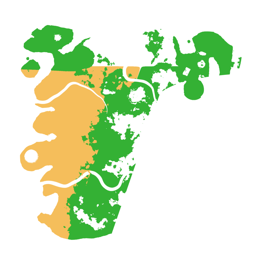 Biome Rust Map: Procedural Map, Size: 3500, Seed: 1419810