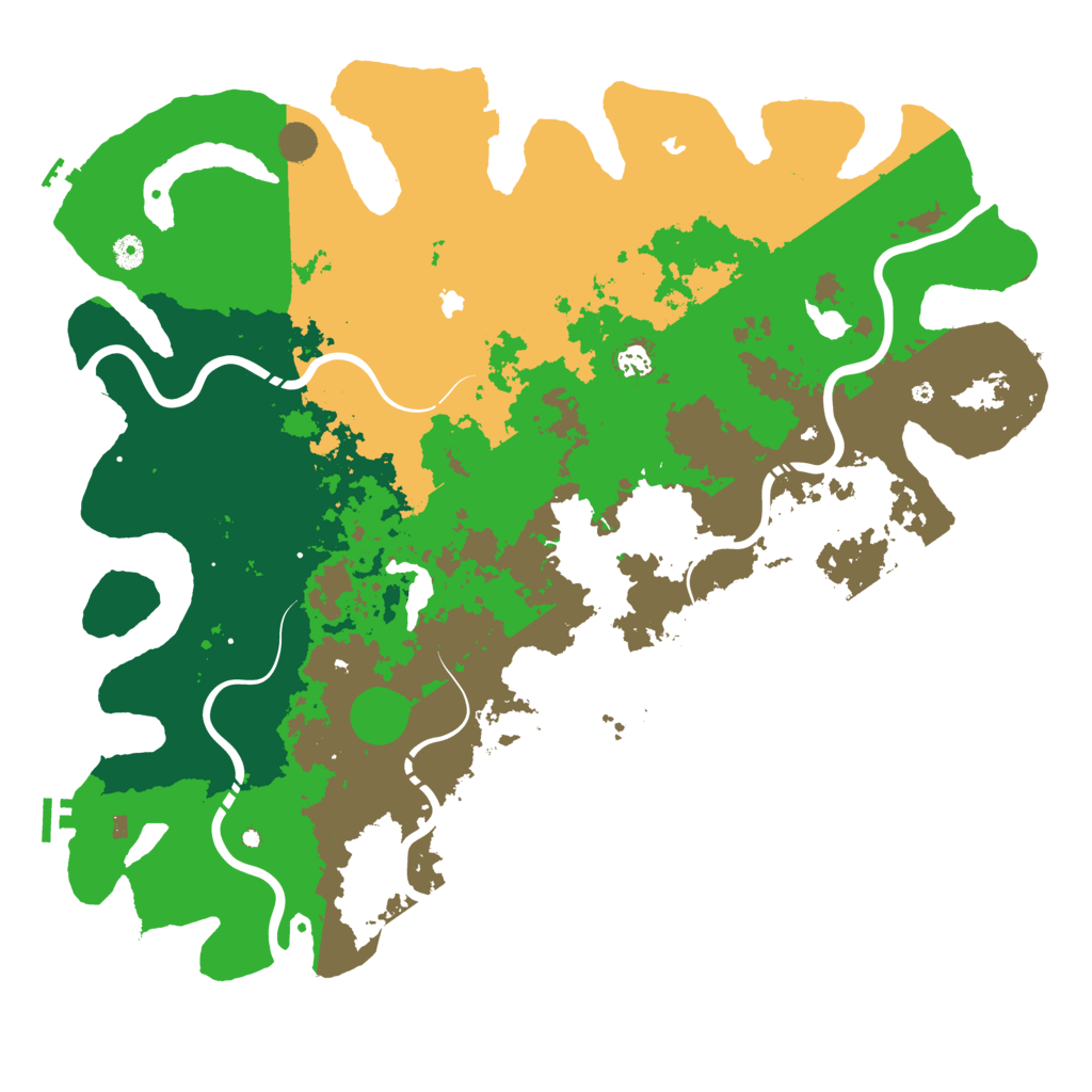 Biome Rust Map: Procedural Map, Size: 5000, Seed: 28015