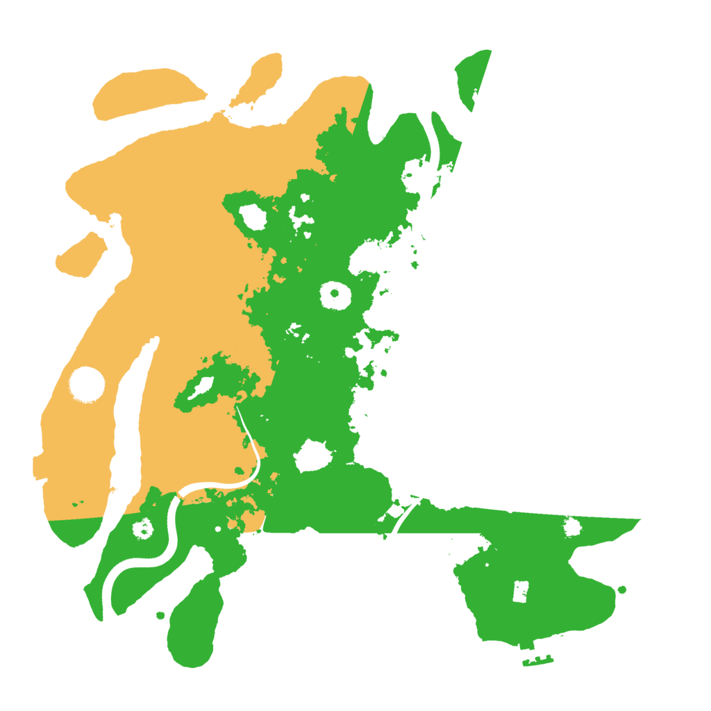 Biome Rust Map: Procedural Map, Size: 3500, Seed: 4125244