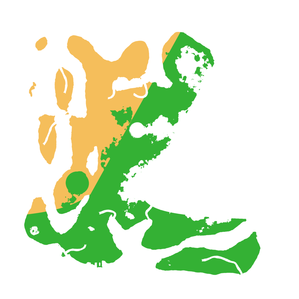 Biome Rust Map: Procedural Map, Size: 3500, Seed: 1520007