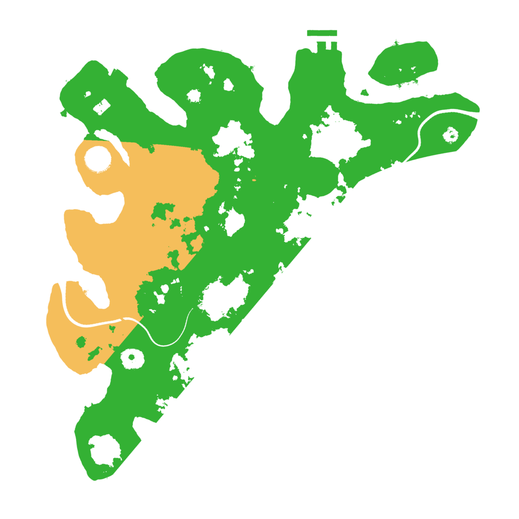 Biome Rust Map: Procedural Map, Size: 3500, Seed: 8679214