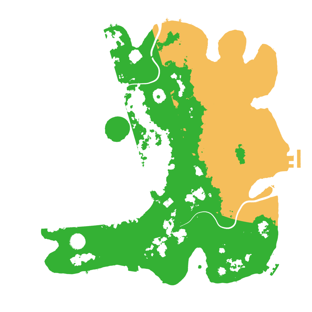 Biome Rust Map: Procedural Map, Size: 3500, Seed: 1378783