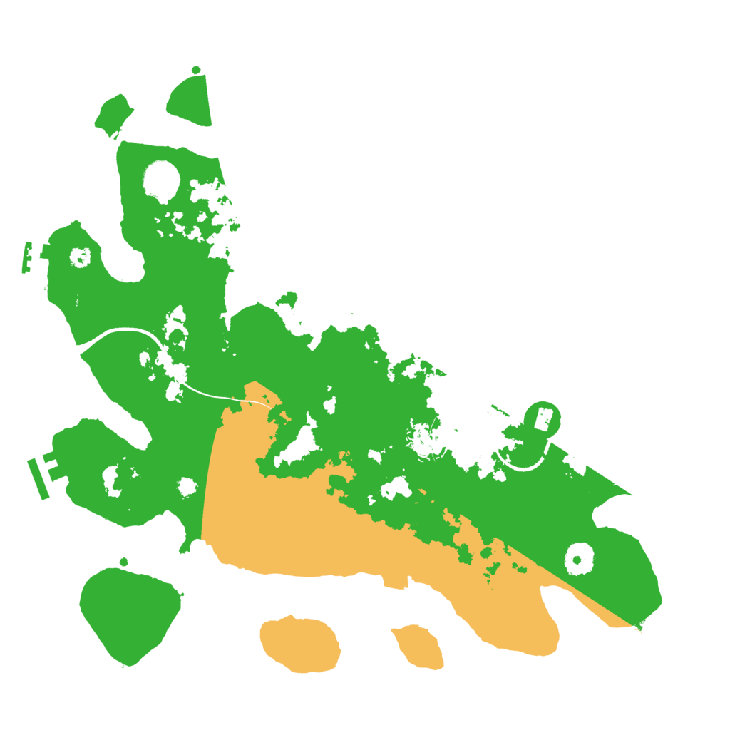 Biome Rust Map: Procedural Map, Size: 3500, Seed: 5768581