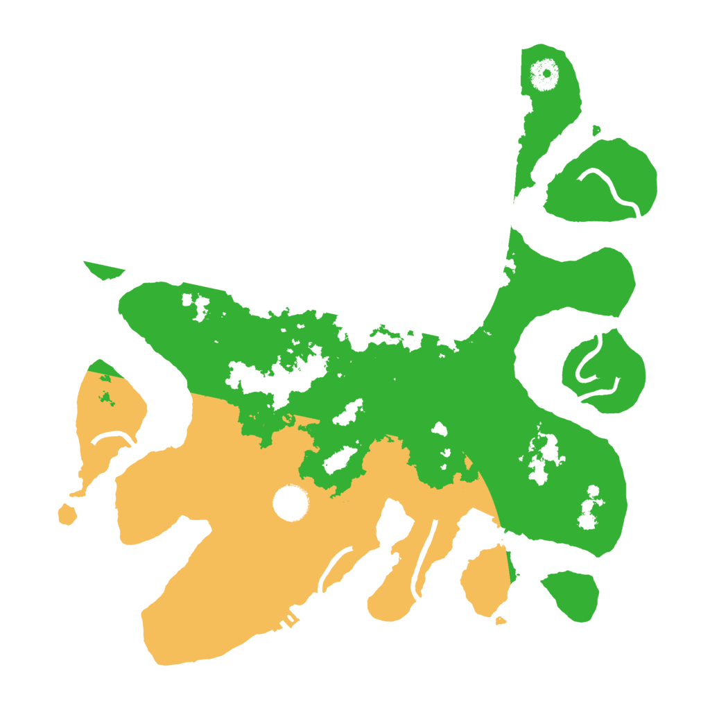 Biome Rust Map: Procedural Map, Size: 3500, Seed: 6001333