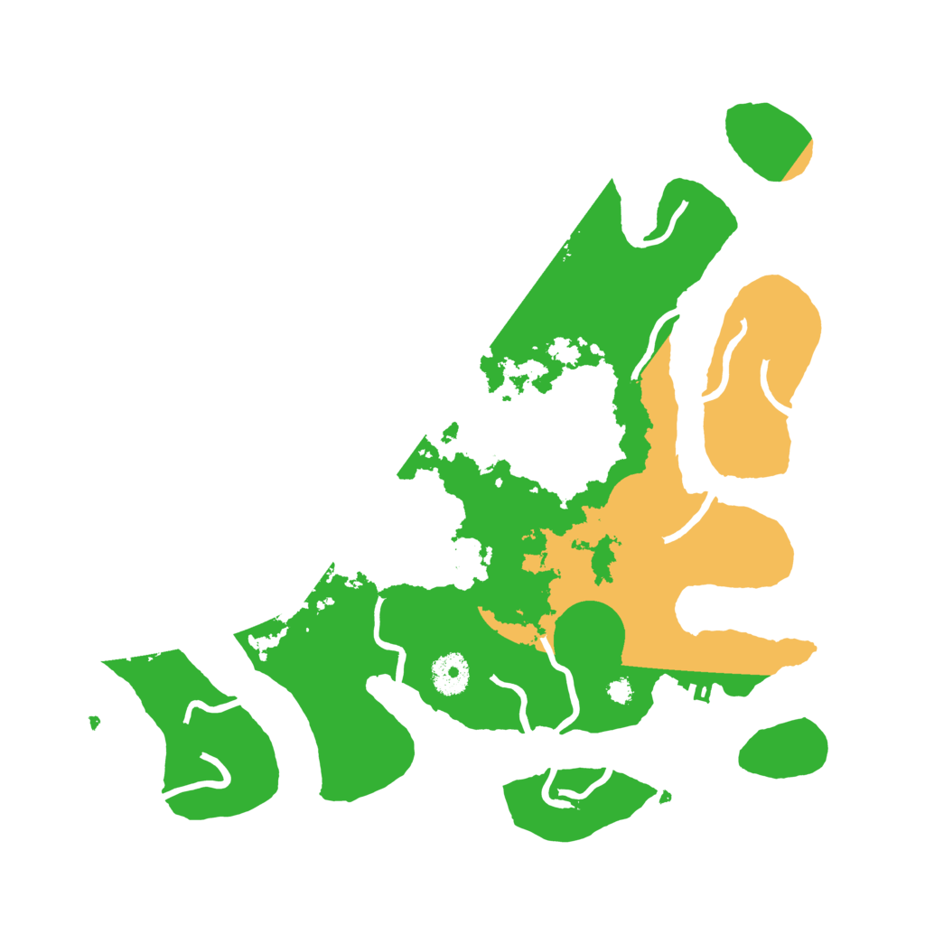 Biome Rust Map: Procedural Map, Size: 3500, Seed: 4154793