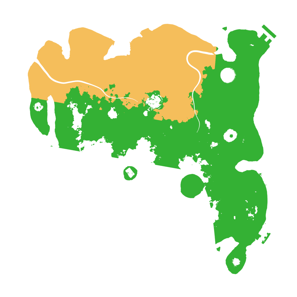 Biome Rust Map: Procedural Map, Size: 3500, Seed: 134295