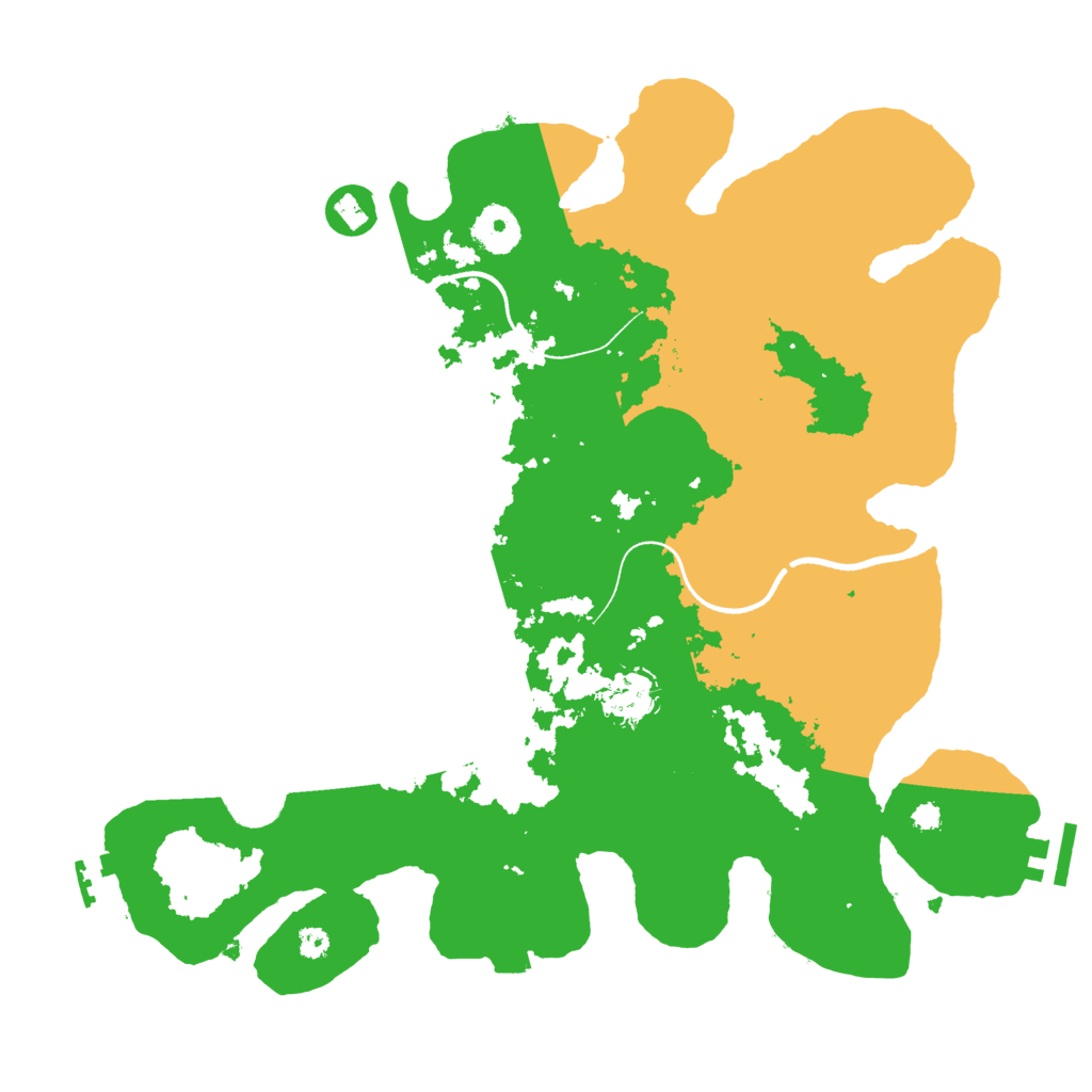 Biome Rust Map: Procedural Map, Size: 3500, Seed: 2656669