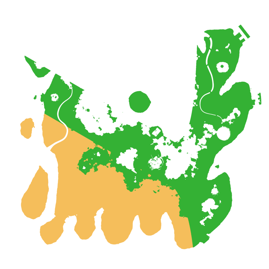 Biome Rust Map: Procedural Map, Size: 3500, Seed: 36636535