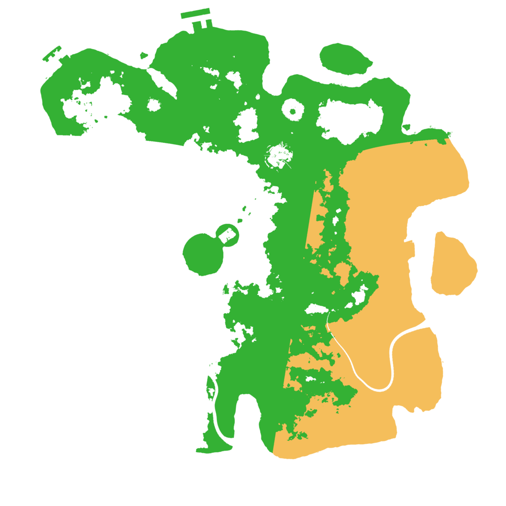 Biome Rust Map: Procedural Map, Size: 3500, Seed: 1671127