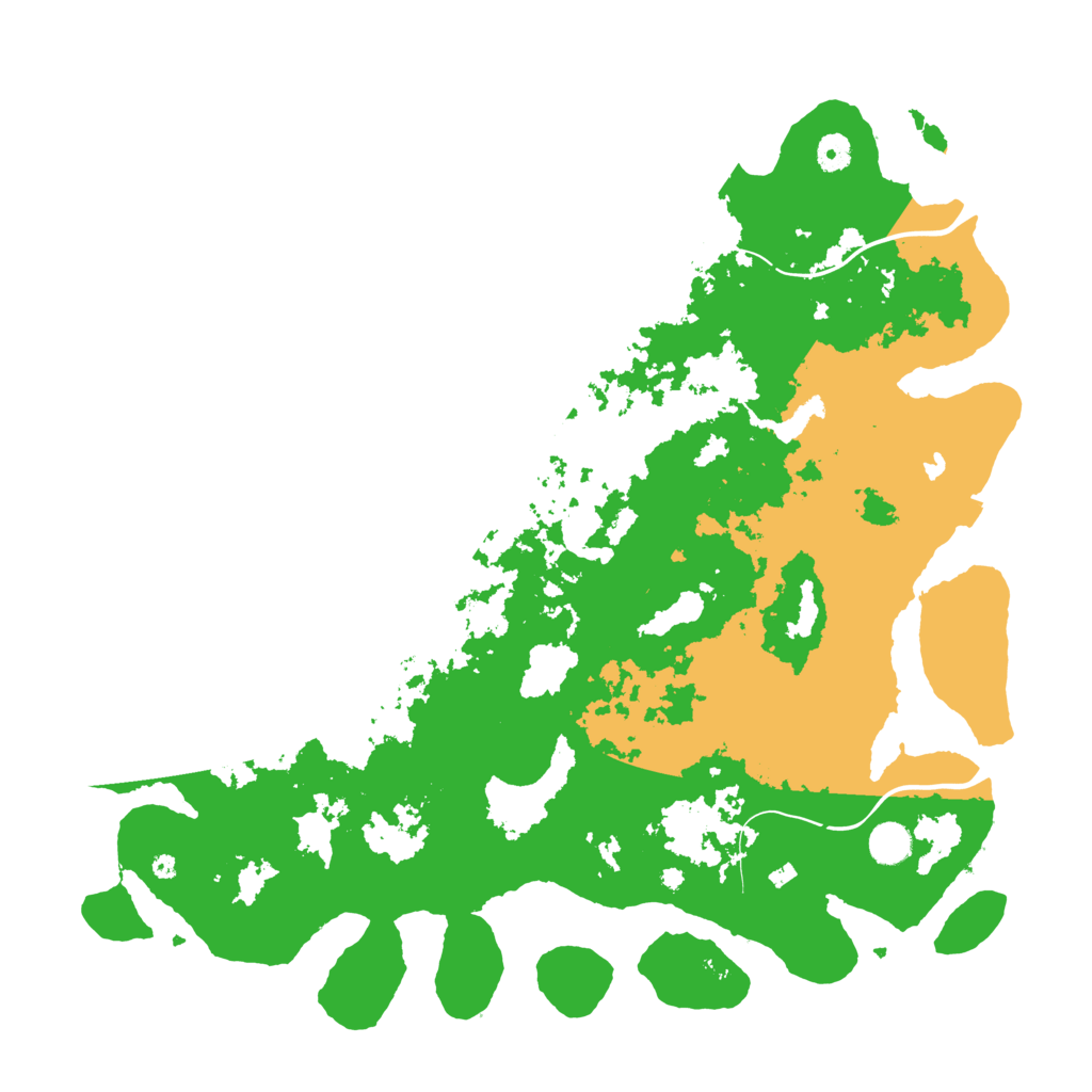 Biome Rust Map: Procedural Map, Size: 4500, Seed: 3829505