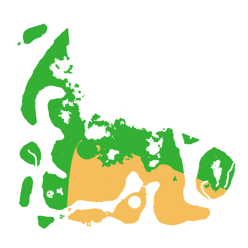 Biome Rust Map: Procedural Map, Size: 3500, Seed: 542676
