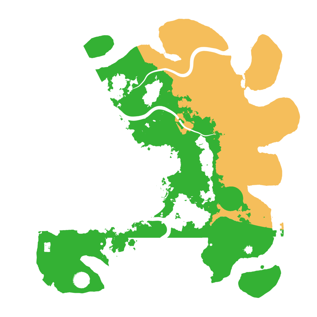 Biome Rust Map: Procedural Map, Size: 3500, Seed: 326794