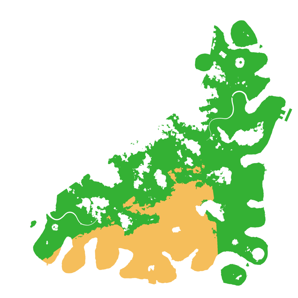 Biome Rust Map: Procedural Map, Size: 4500, Seed: 3879652