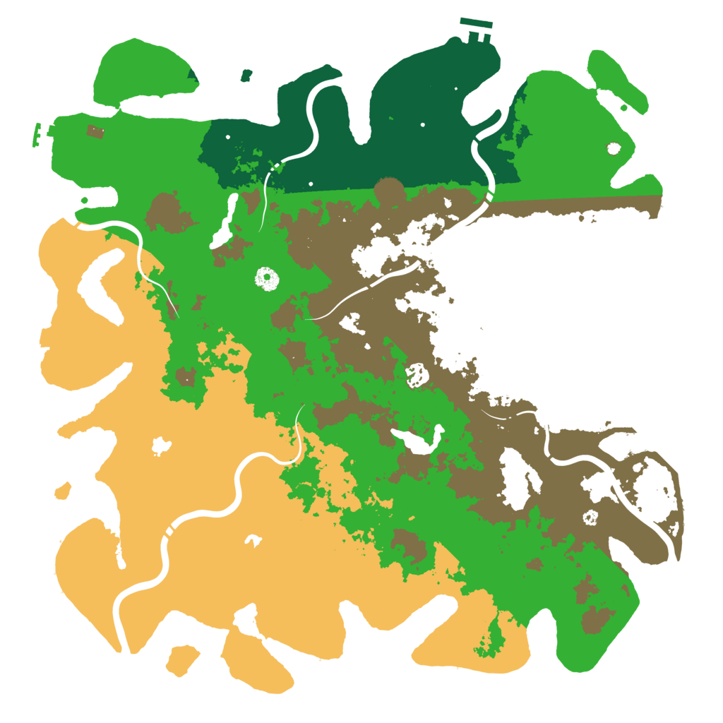 Biome Rust Map: Procedural Map, Size: 4500, Seed: 2995656