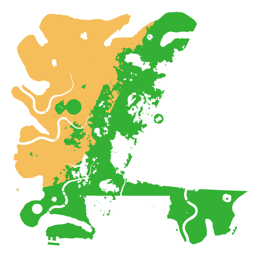 Biome Rust Map: Procedural Map, Size: 4500, Seed: 2982922