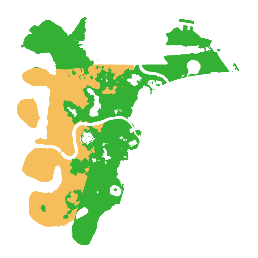 Biome Rust Map: Procedural Map, Size: 3500, Seed: 2122553