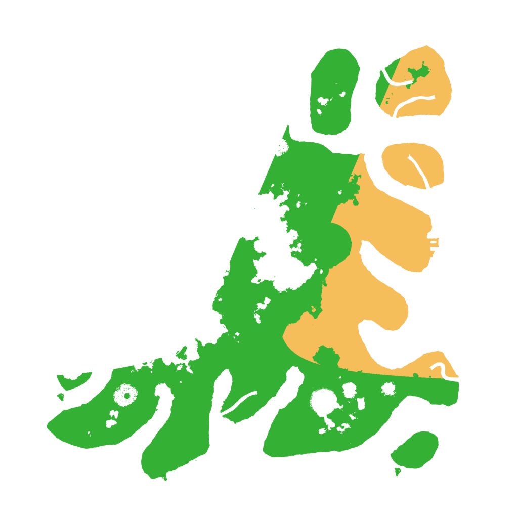 Biome Rust Map: Procedural Map, Size: 3500, Seed: 6238373