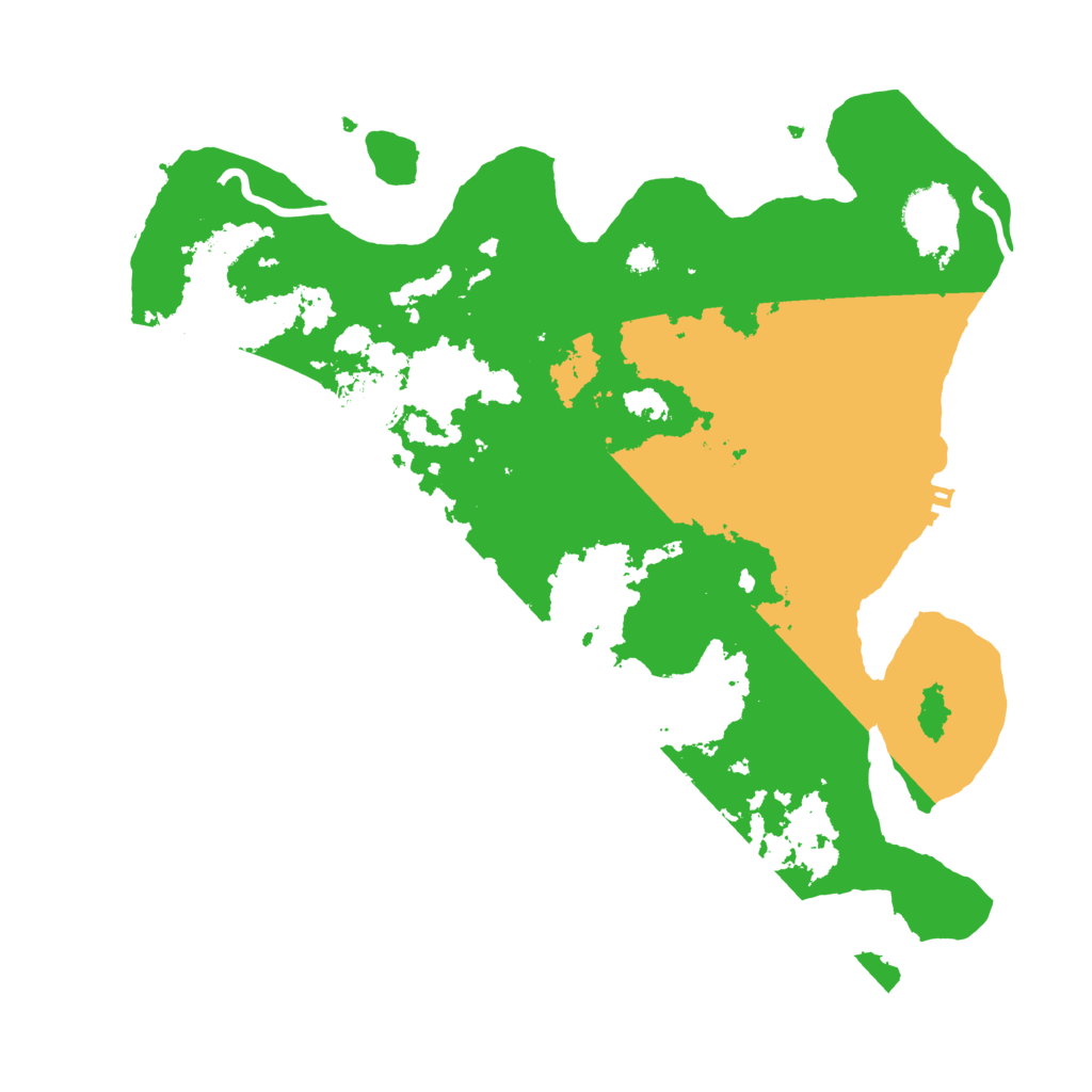 Biome Rust Map: Procedural Map, Size: 3500, Seed: 4019434