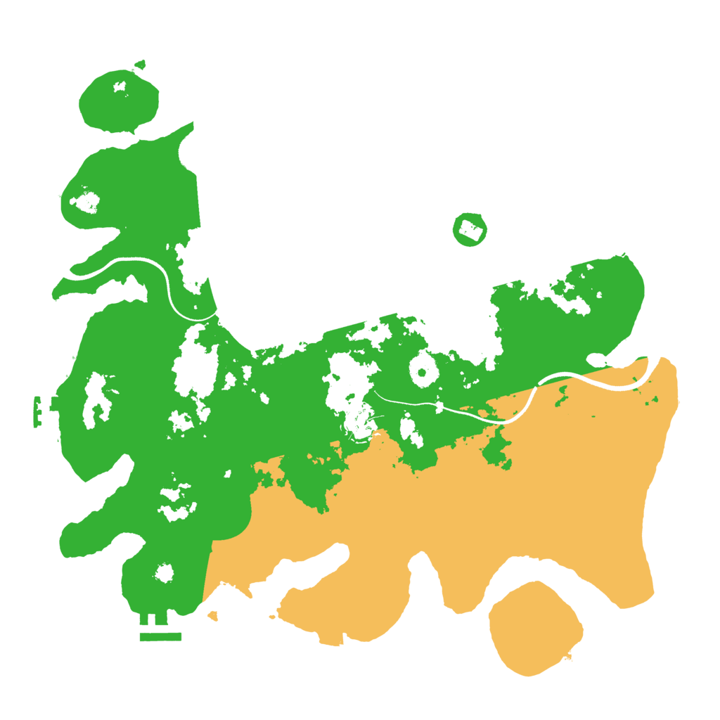 Biome Rust Map: Procedural Map, Size: 3500, Seed: 1442075