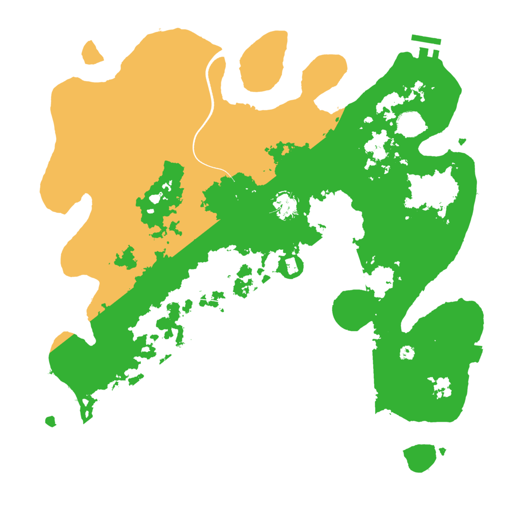 Biome Rust Map: Procedural Map, Size: 3500, Seed: 3854734