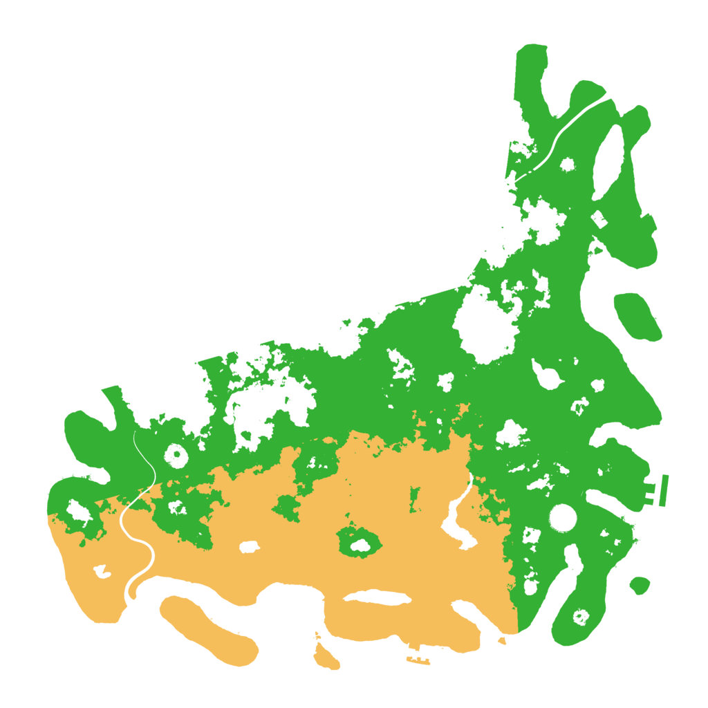 Biome Rust Map: Procedural Map, Size: 4500, Seed: 4324254