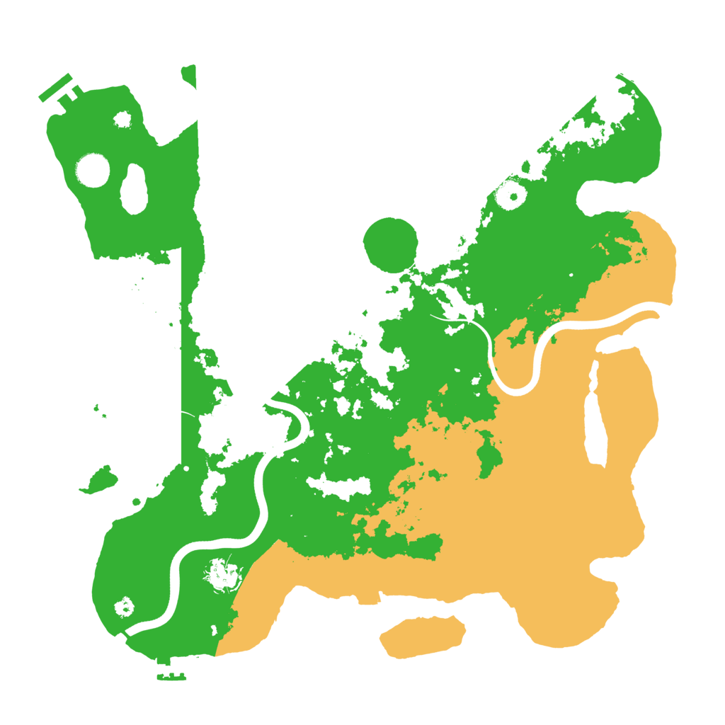 Biome Rust Map: Procedural Map, Size: 3800, Seed: 2821