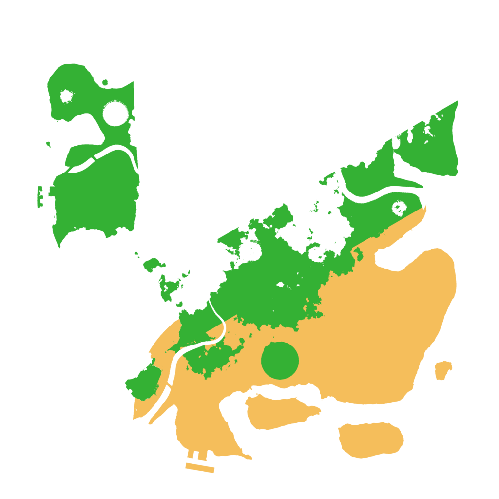 Biome Rust Map: Procedural Map, Size: 3500, Seed: 3772199