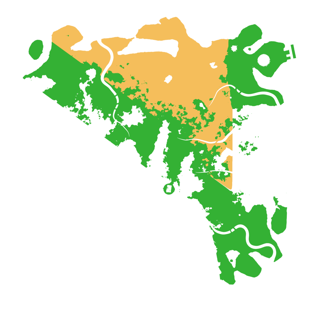 Biome Rust Map: Procedural Map, Size: 4500, Seed: 3984709