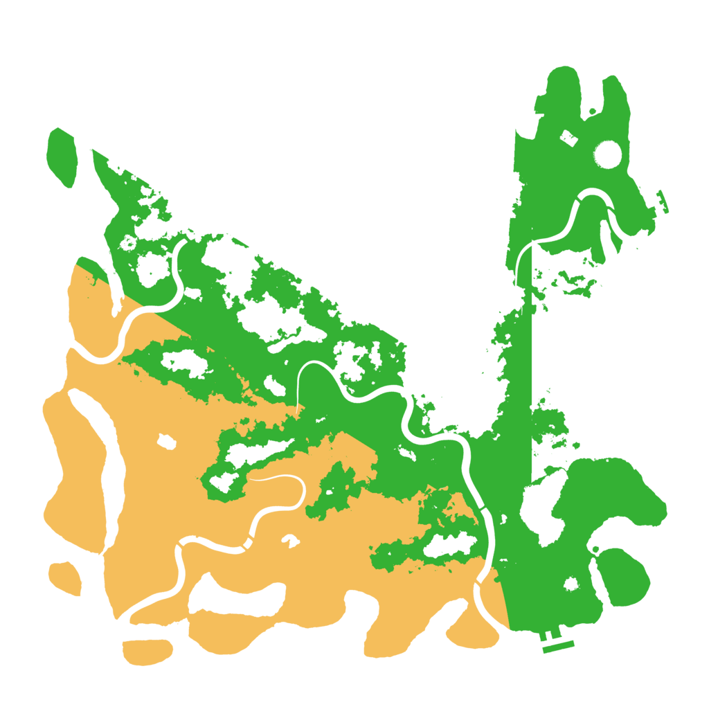 Biome Rust Map: Procedural Map, Size: 4500, Seed: 605304