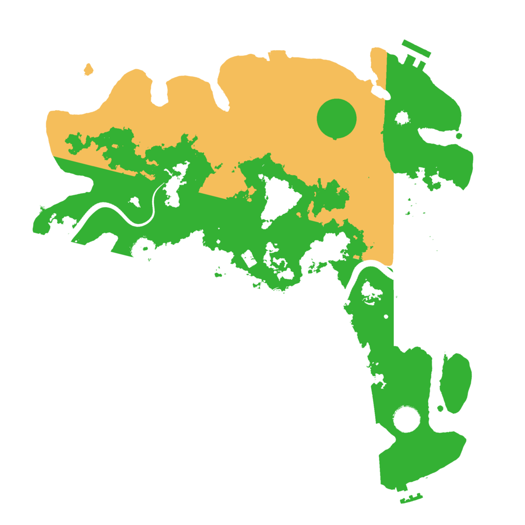 Biome Rust Map: Procedural Map, Size: 3500, Seed: 2363939