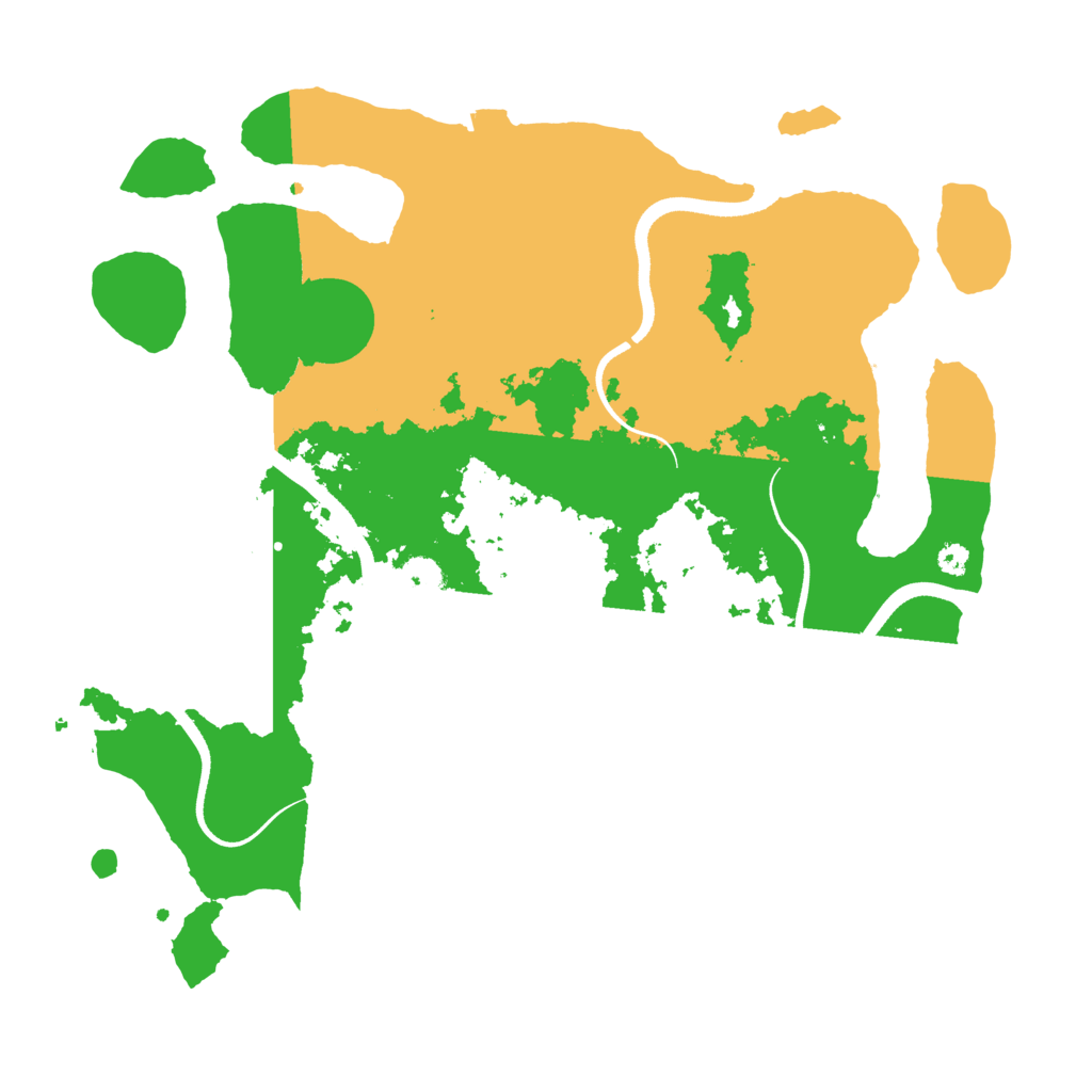 Biome Rust Map: Procedural Map, Size: 3500, Seed: 6442385