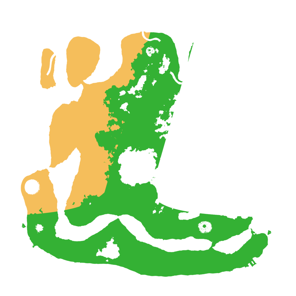 Biome Rust Map: Procedural Map, Size: 3500, Seed: 4809954