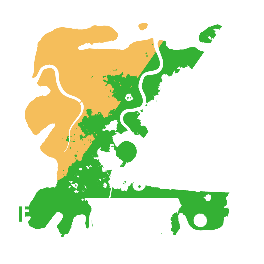 Biome Rust Map: Procedural Map, Size: 3500, Seed: 2442400