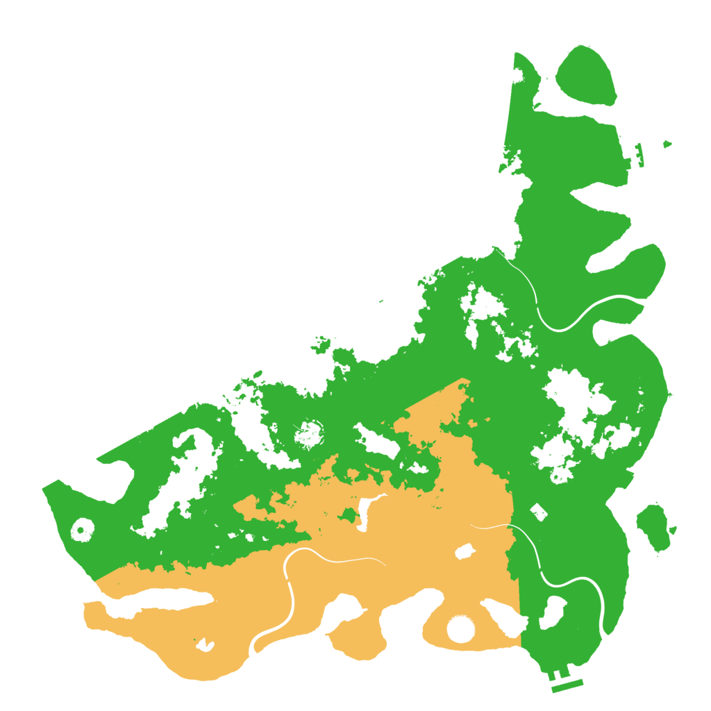 Biome Rust Map: Procedural Map, Size: 4500, Seed: 2117492