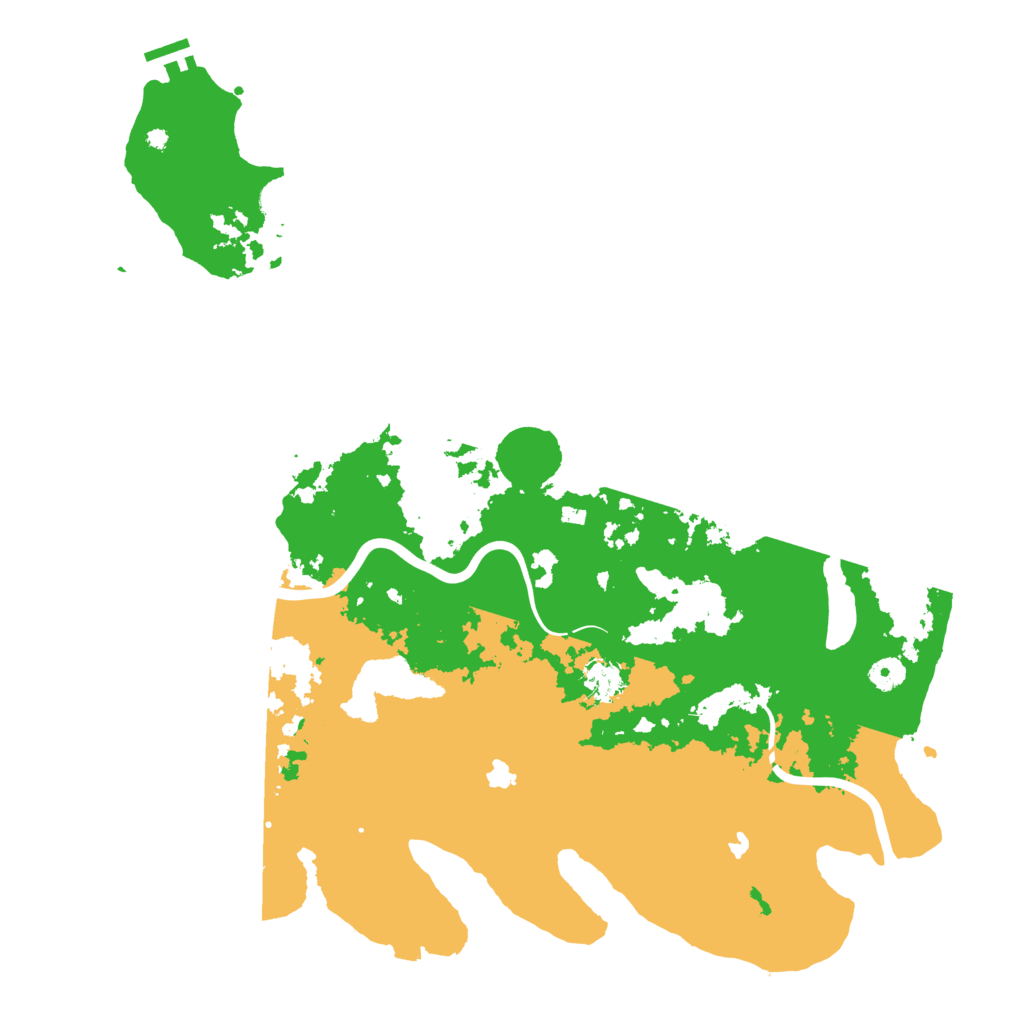 Biome Rust Map: Procedural Map, Size: 4500, Seed: 5077165