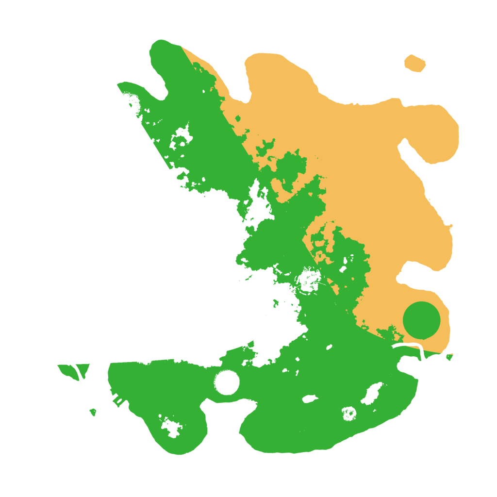 Biome Rust Map: Procedural Map, Size: 3500, Seed: 1979
