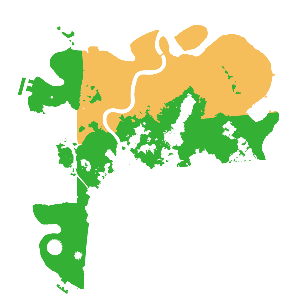 Biome Rust Map: Procedural Map, Size: 3500, Seed: 2345553