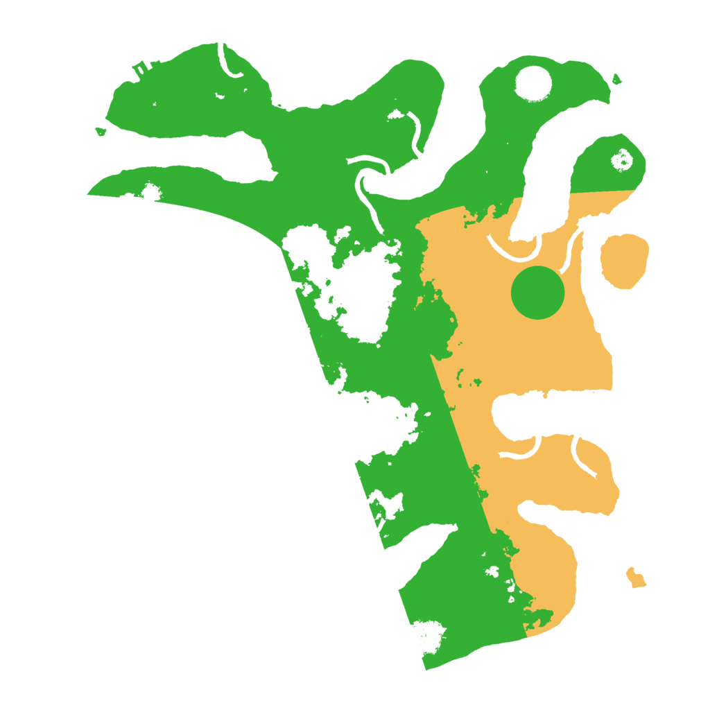 Biome Rust Map: Procedural Map, Size: 3500, Seed: 6336428