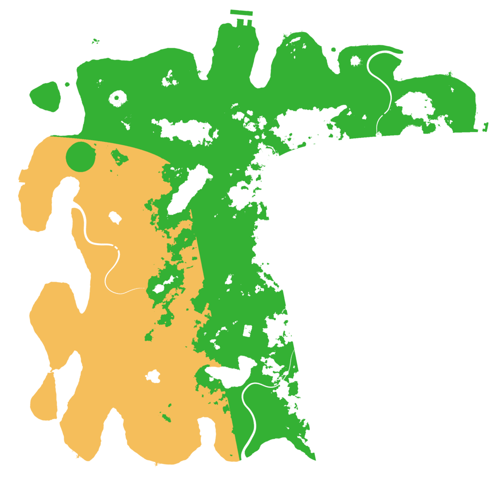 Biome Rust Map: Procedural Map, Size: 4500, Seed: 560364