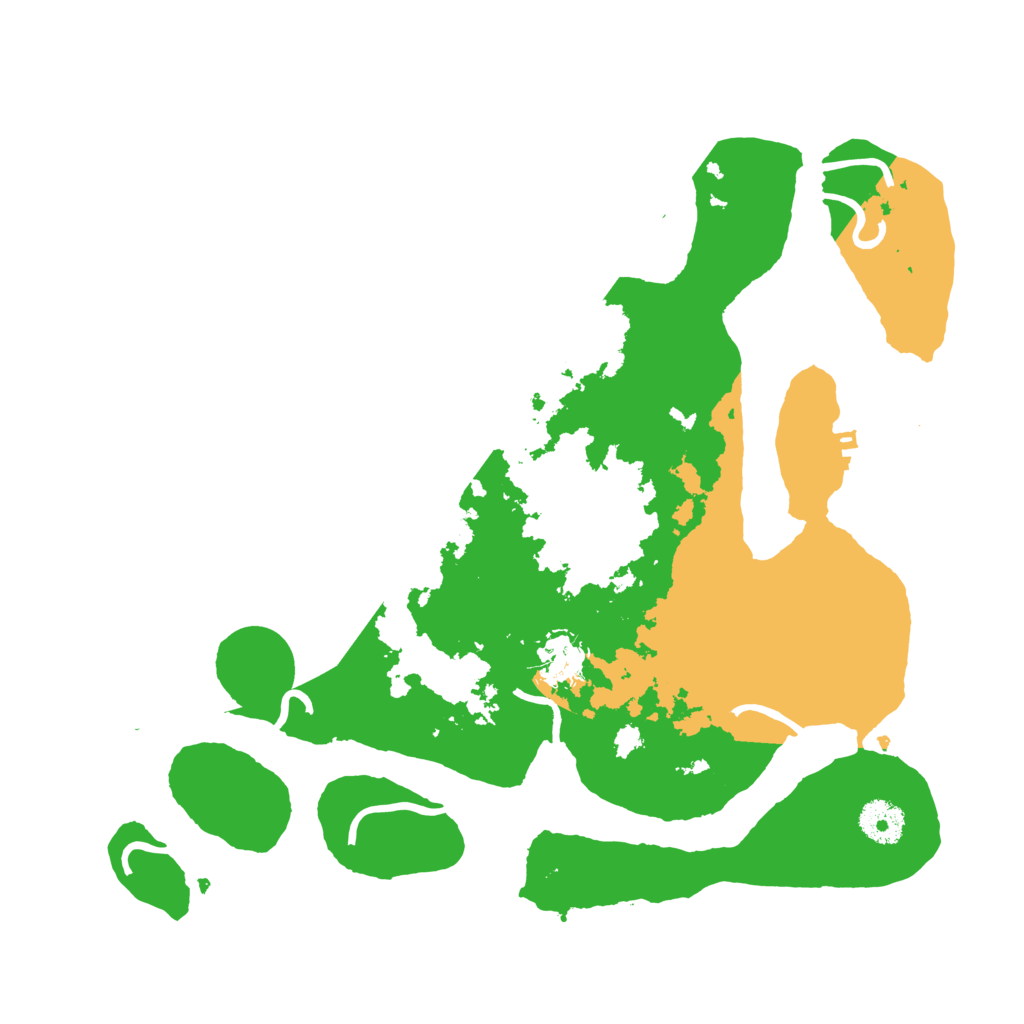 Biome Rust Map: Procedural Map, Size: 3500, Seed: 1253716