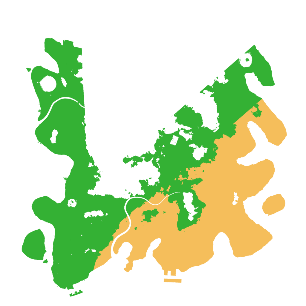 Biome Rust Map: Procedural Map, Size: 3500, Seed: 2691800